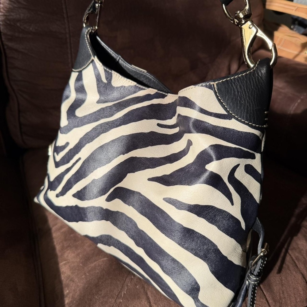 Dooney & Bourke Zebra Pattern Shoulder Bag - Picture 2 of 4